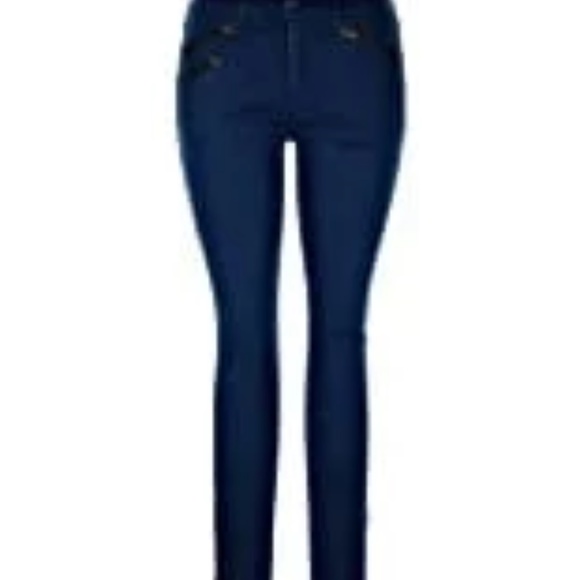 NWOT Rag & Bone Cadet Blue Moto Zip Skinny Ankle Jeans - Picture 14 of 15